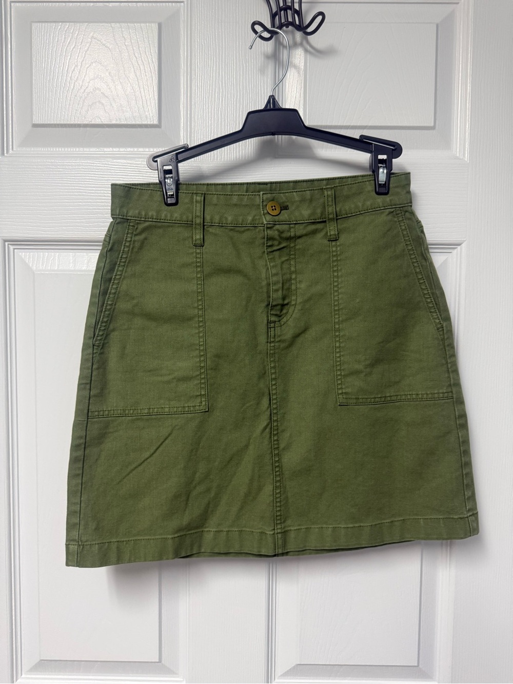 J. Crew Olive Green Mini Utility Skirt